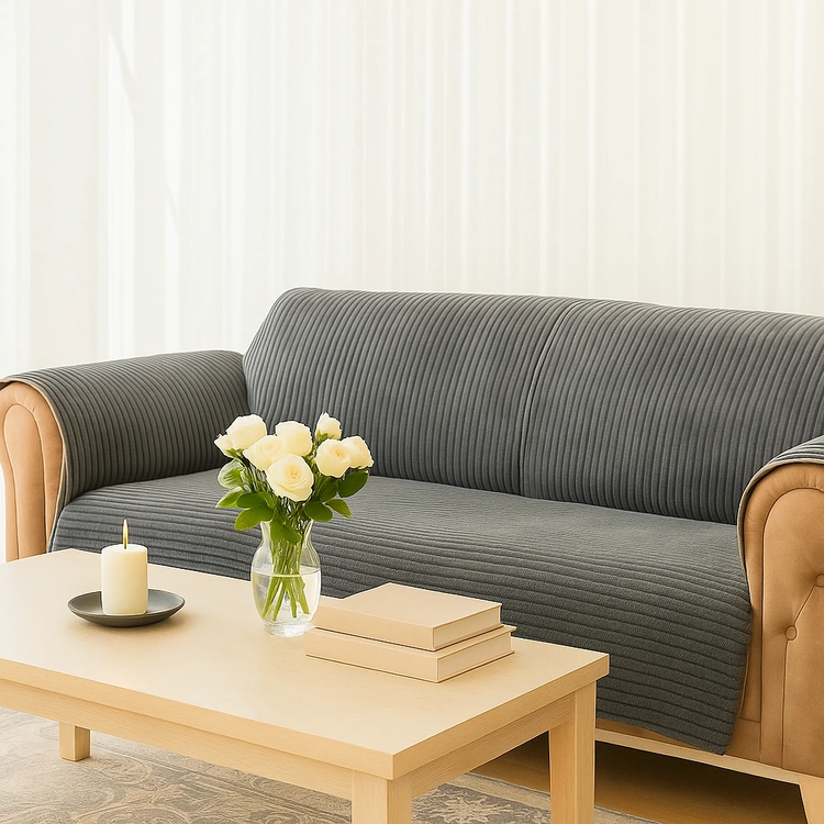 کاور مبل ضد آب مخمل راه راه ایده گالری3